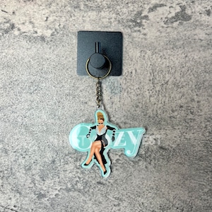 Bey Cozy Acrylic Keychain | Black Girl Accessories | Keychain | Natural Hair Sticker | Melanin Art