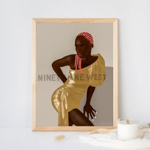 Melanin + Neon Kunstdruck | Wandkunst
