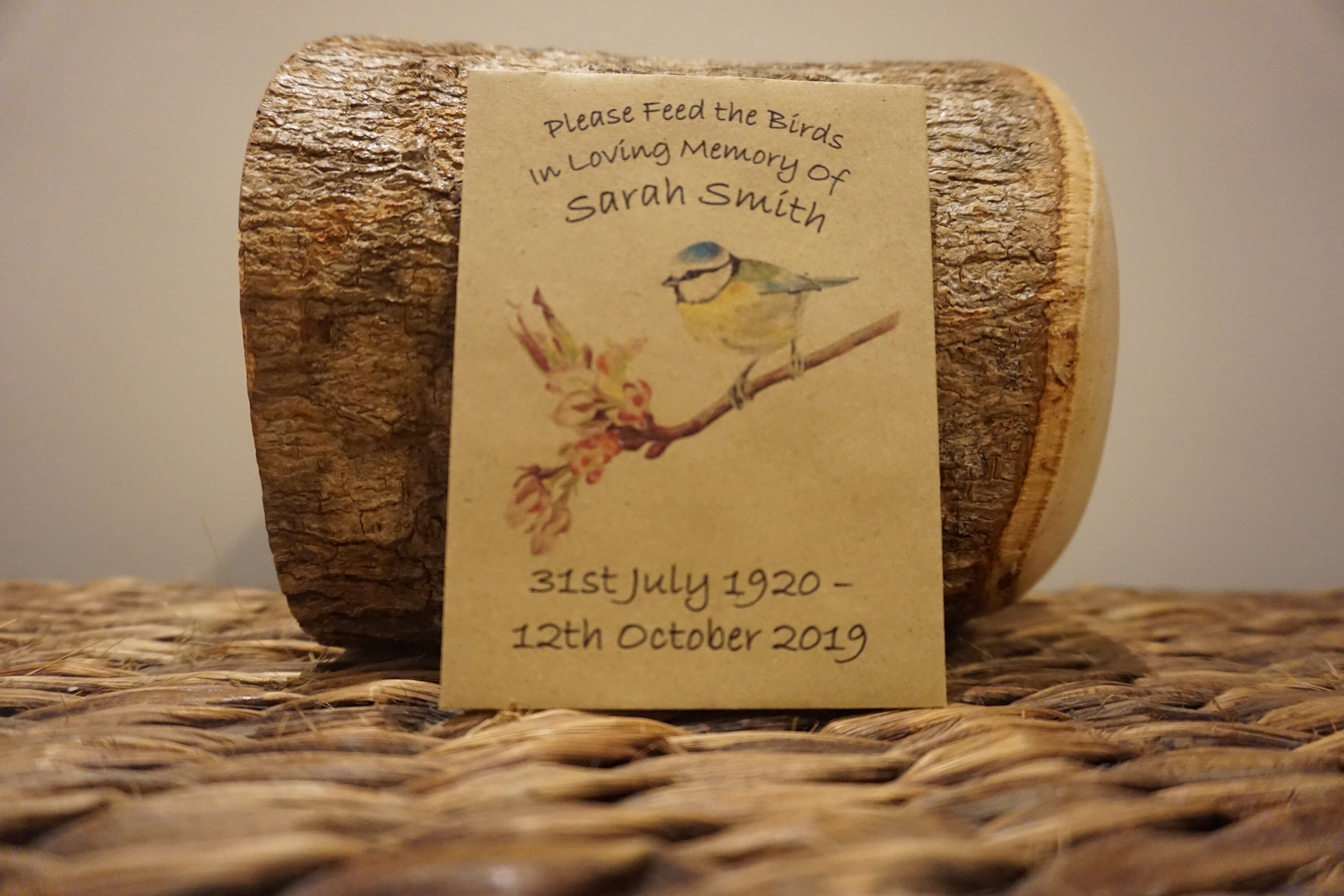 Personalised Funeral Feed the Birds Bird Seed Eco Packets - Etsy UK