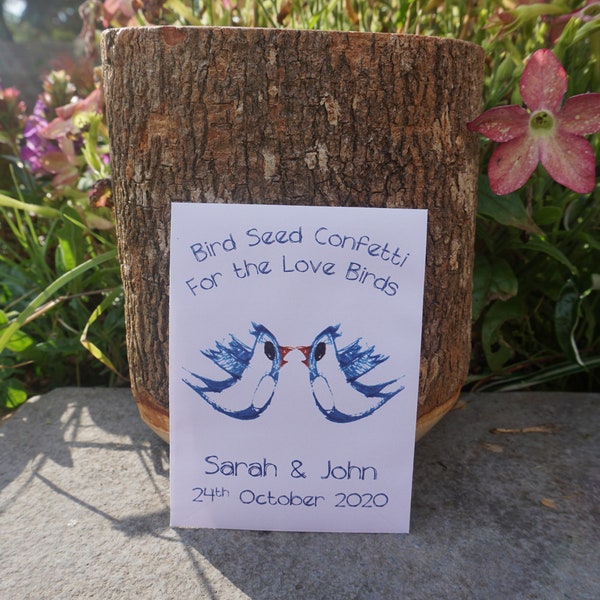 Bird Seed Wedding Favors Etsy