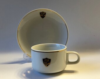 Vintage Western Airlines Cup y set de platillos