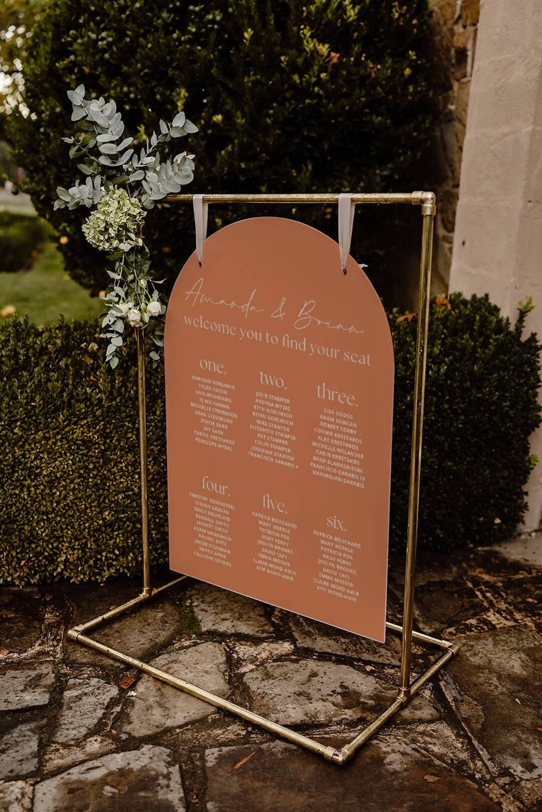 Retro Wedding Table Plan Sign Personalised Seating Chart Etsy