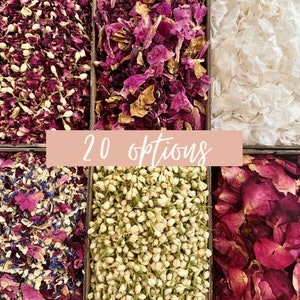 Coriandoli per matrimonio da 1 litro / Coriandoli biodegradabili / Coriandoli di fiori secchi / Decorazioni per matrimonio / Bomboniere per matrimonio / Coriandoli bianchi per matrimonio