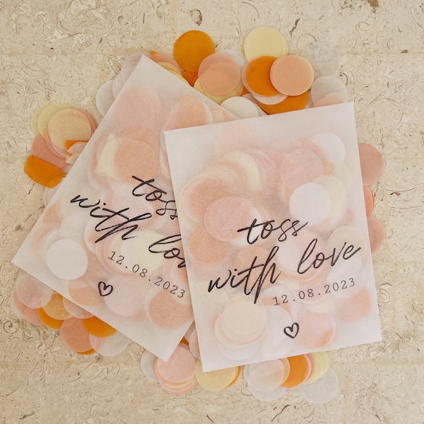Confetti Toss Bags Etsy