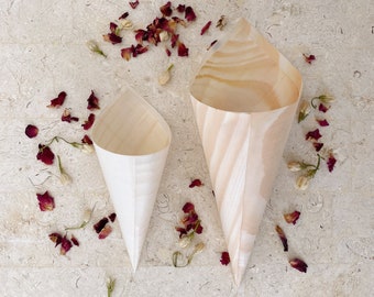 Wedding Confetti Cone | Dried Flower Confetti Cone | Bamboo Wedding Cone | Flower Toss | Empty Cones | Wedding Cones Bulk | Wedding Favours