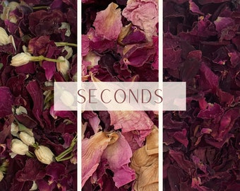 SECONDS 1 Litre Flower Confetti | Biodegradable Confetti | Dried Flower Wedding Confetti | Rose Petal | Flower Girl | Wedding Confetti Bulk