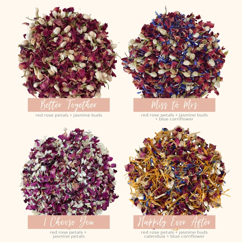 5 Litres Bulk Wedding Flower Confetti | Biodegradable Confetti | Dried ...