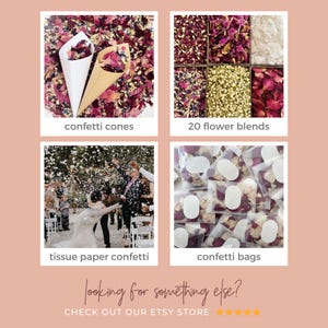 Biodegradable Wedding Confetti | Rice Paper Confetti | Water Soluble |Events Confetti | Eco Friendly | Wedding Confetti Bulk | Baby Shower image 8