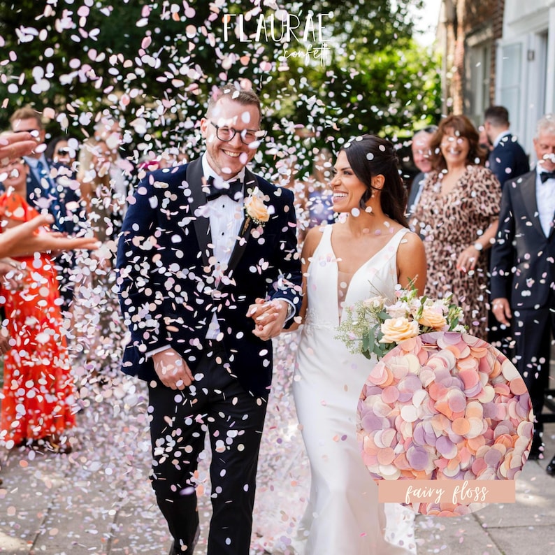 1 Litre Biodegradable Wedding Confetti | Tissue Paper Confetti | Events Confetti | Eco Friendly | Wedding Confetti Bulk | Baby Shower image 2