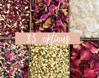 1 Litre Wedding Confetti | Biodegradable Confetti | Dried Flower Confetti | Wedding Decor | Wedding Favours | White Wedding Confetti