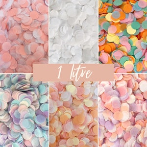 1 Litre Biodegradable Wedding Confetti | Tissue Paper Confetti | Events Confetti | Eco Friendly | Wedding Confetti Bulk | Baby Shower