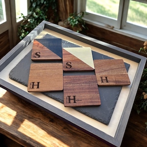Personalized Coasters, Custom Engraved Wooden Coasters, Wedding  Coasters, Home Decor, Weeding Gifts, Gift for Couple, Housewarming