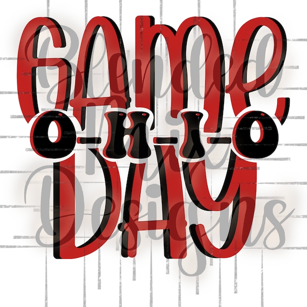 Game Day, O-H-I-O, Ohio PNG