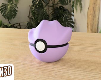 Ditto Custom PokeBall - 3D Printed Pokemon Collectible