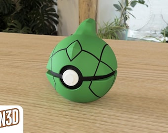 Metapod Custom Pokeball - 3D Printed Pokemon Collectible