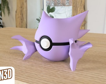 Haunter Custom PokeBall - 3D Printed Pokemon Collectible