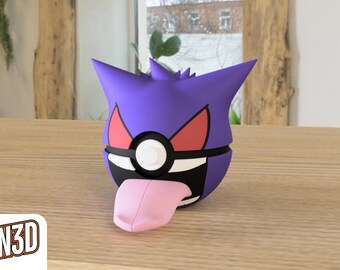 Gengar Custom PokeBall - 3D Printed Pokemon Collectible