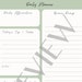 Printable Green Daily Planner for Students PDF Digital - Etsy