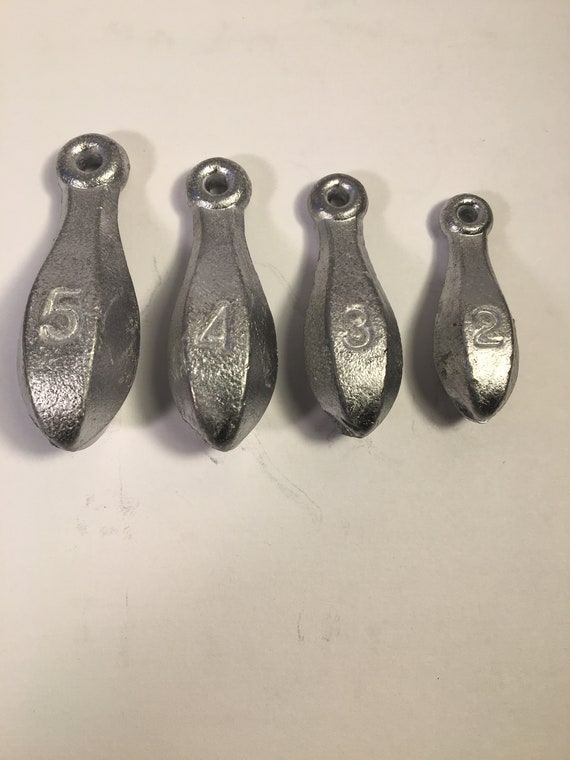 Bullet Weights® 4 Oz .Bank Sinkers, 4 sinkers