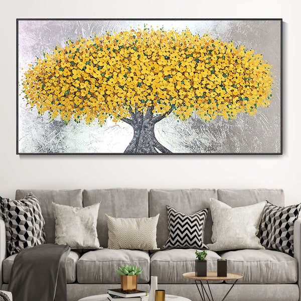 Yellow Flowers Painting Etsy