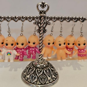 Kewpie Baby Doll Earrings - Pretty in Pink Collection