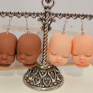 Baby Doll Head Earrings - Original - Doll Head Earrings - Baby Doll Earrings