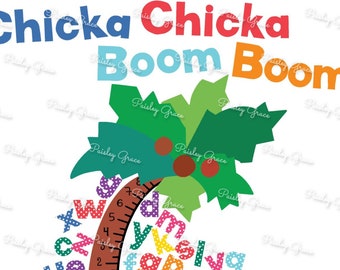 Chicka Chicka Boom Boom I'm Glad to See You Children Story Book Student Teacher PNG SVG JPEG Digital Download