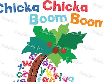 Chicka Chicka Boom Boom I'm Glad to See You Children Story Book Student Teacher PNG SVG JPEG Digital Download