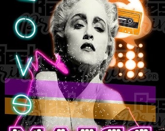 Madonna Material Girl Sublimation Custom NikkiGlam Digital Download
