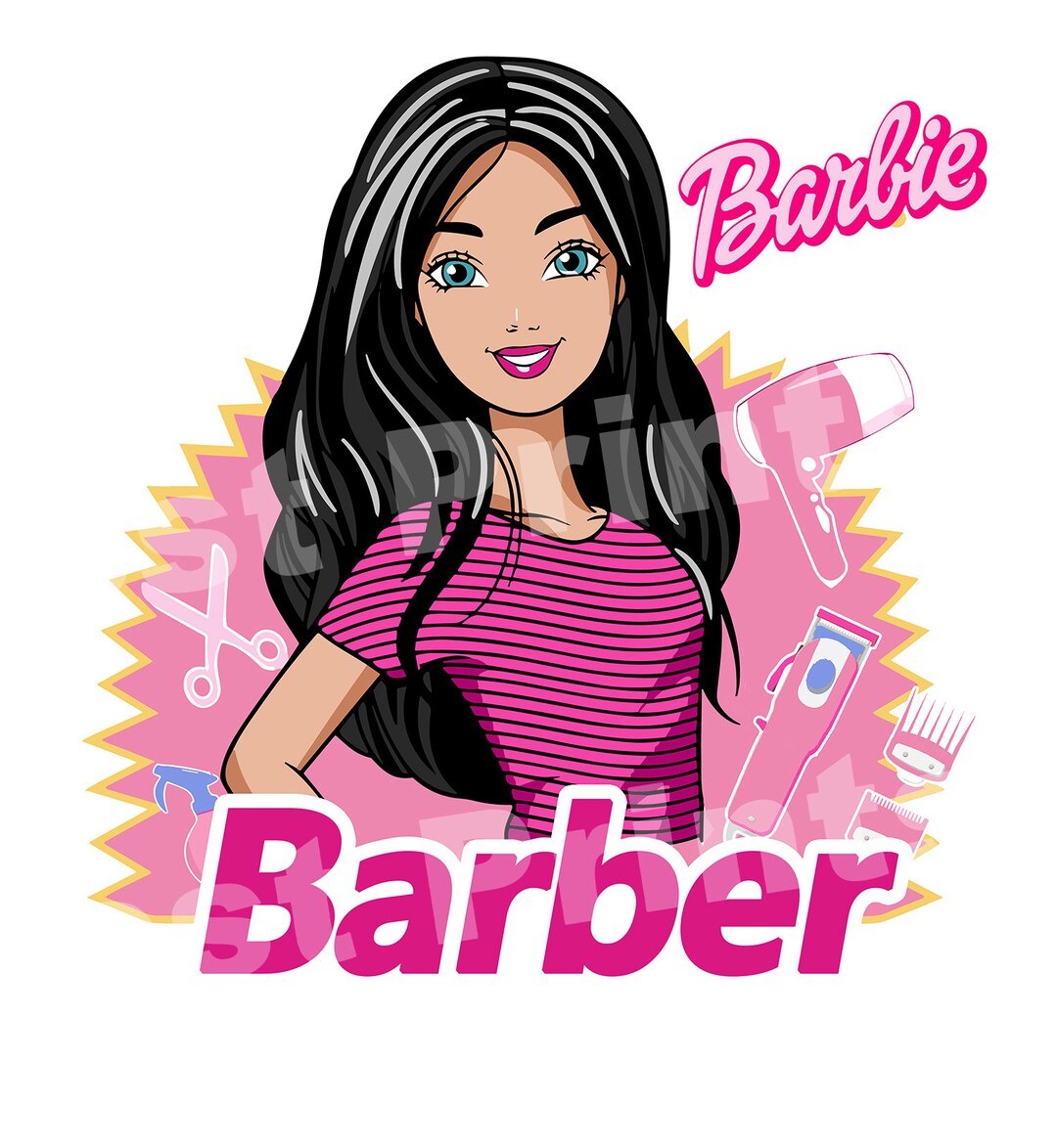 Barbie Barber - Etsy