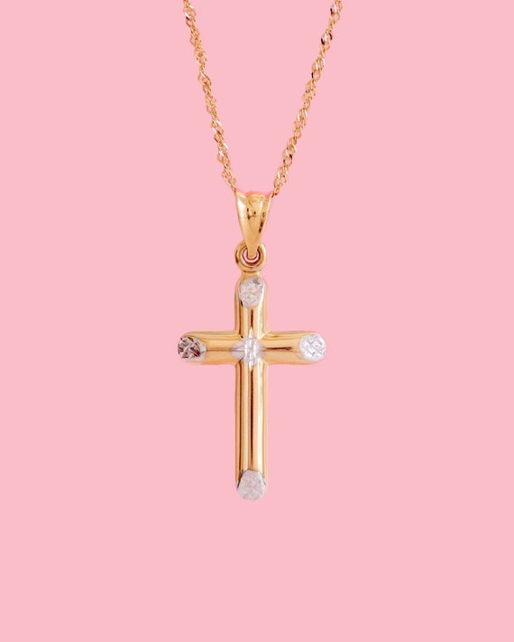 Cross necklace for clearance baby boy baptism