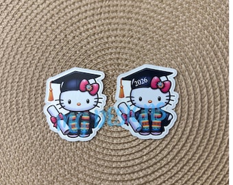 Mexican Graduation Kitty, sticker