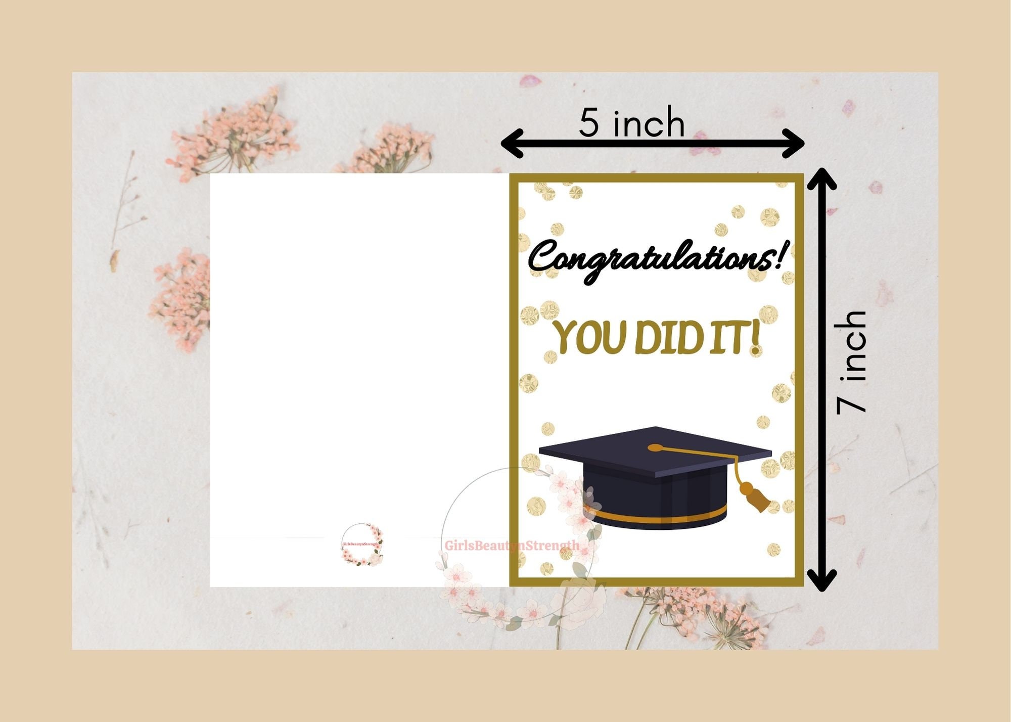 Printable Graduation Card, Congratulations Graduate, Congrats Grad, You ...