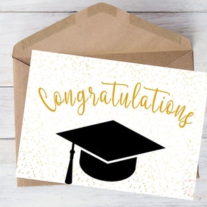 Printable Graduation Card, Congratulations Graduate, Class of 2022, Congrats Grad, Congratulations Card, Graduation card, w/Envelope 5&quot;x7&quot;
