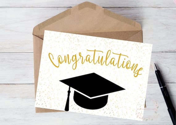 Printable Graduation Card Congratulations Graduate Class of - Etsy
