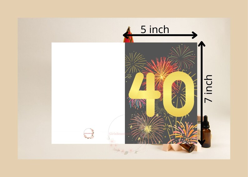 Printable 40th Birthday Card for Husband 40 Birthday Card for Boyfriend ...