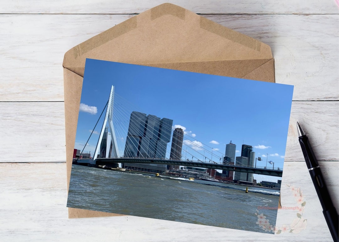 Europe Card Examples Europe Photo Note Card Greeting Card, Erasmus Rotterdam Holland, Travel ...