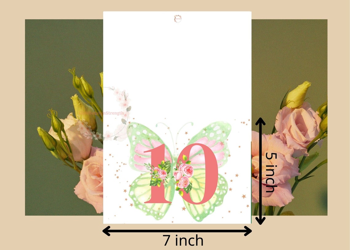 10th Birthday Card Girl Printable