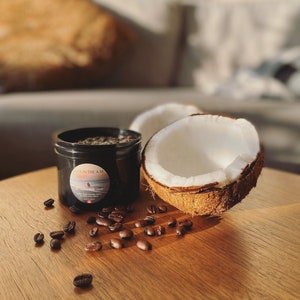 Kaffee Kokosnuss Zuckerpeeling