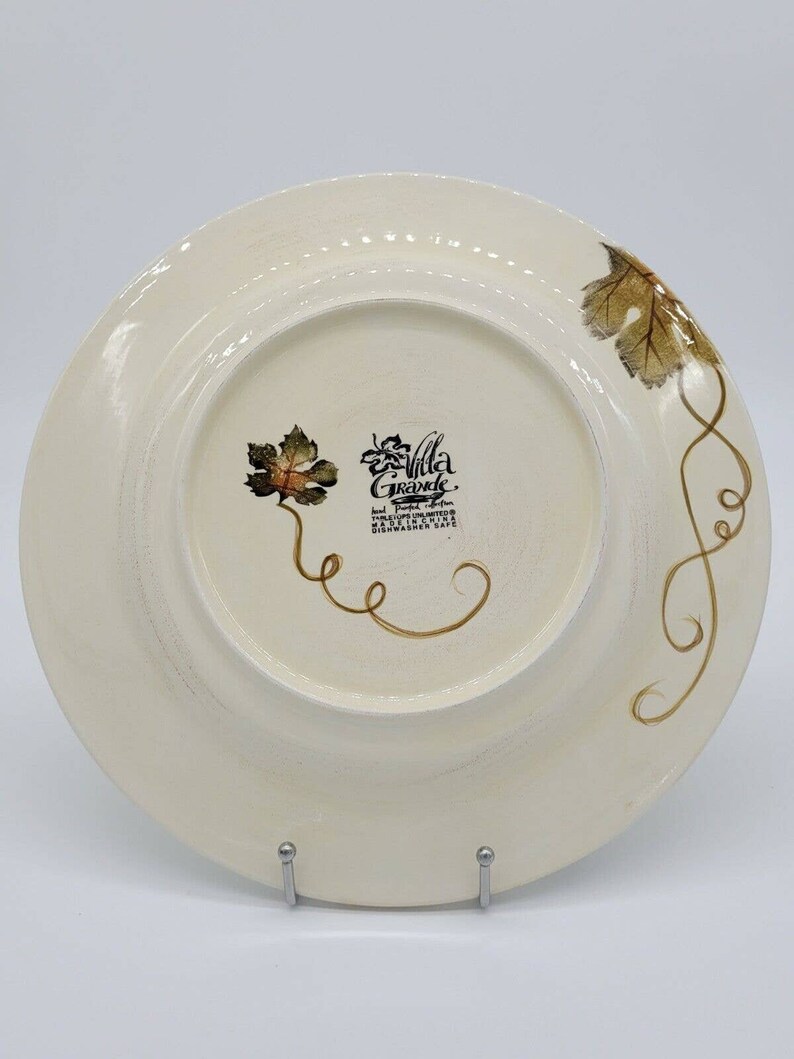 Tabletops Unlimited Villa Grande Dinner Plate, Hand Painted, Large Etsy