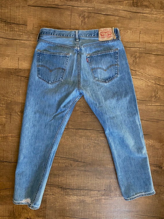 Vintage Levi 501 blue jeans - image 3