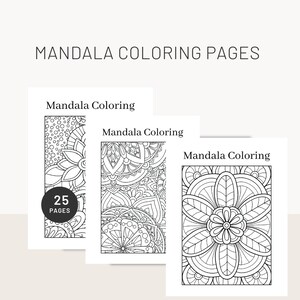 25 Mandala Coloring Pages