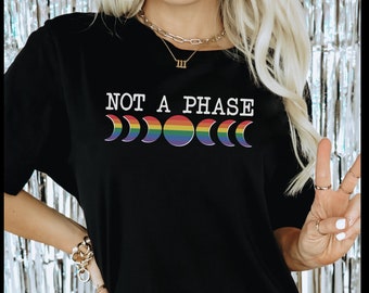 Inte en fas T-shirt, Pride månadens skjorta, Stolt t-shirt, HBTQ, kön, gåva, Prideparad, inkluderande, regnbåge, social rättvisa, rättigheter för alla