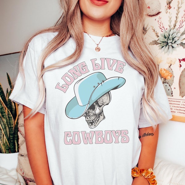 Long Live Cowboys, Festival T-Shirt, Oversized Tee, Western Shirt, Vintage Tee, Country Concert, Southern Vibe, Graphic Tee, Trendy, Gypsy