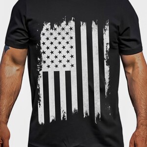 American Flag Tshirt, USA Flag Shirt, Distressed Flag, America Born, Graphic Tee, Patriotic Clothing, Party, Proud, Gift for Him