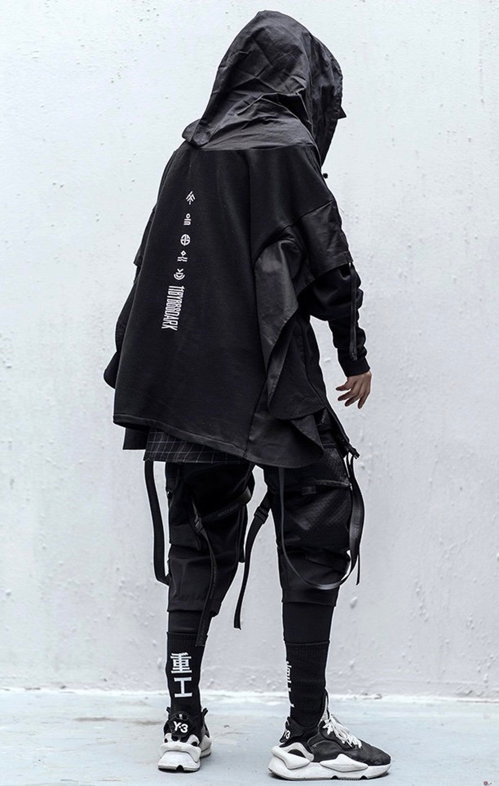 Cyberpunk Techwear Jacke Y2K Harajuku Steampunk Bomber Jacke Etsy.de