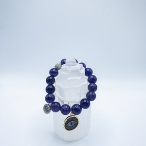 Amethyst Crystal Bracelet, Natural Gemstone Bracelet, Protection Bracelet, Healing Stone Bracelet, Anxiety Bracelet