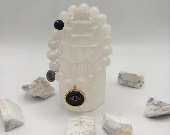 White Jade Crystal Bracelet