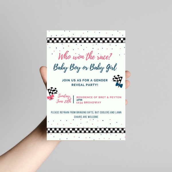Gender Car Reveal Etsy
