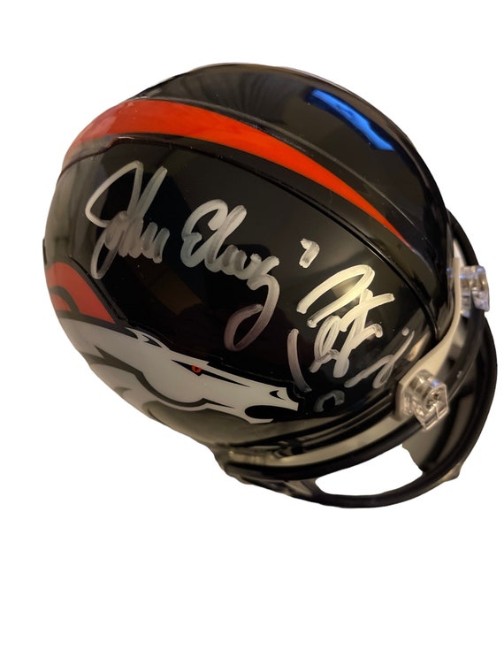 John Elway Peyton Manning Signed Mini 